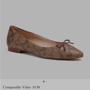 COACH Annabel Sig Ballet, khaki/saddle